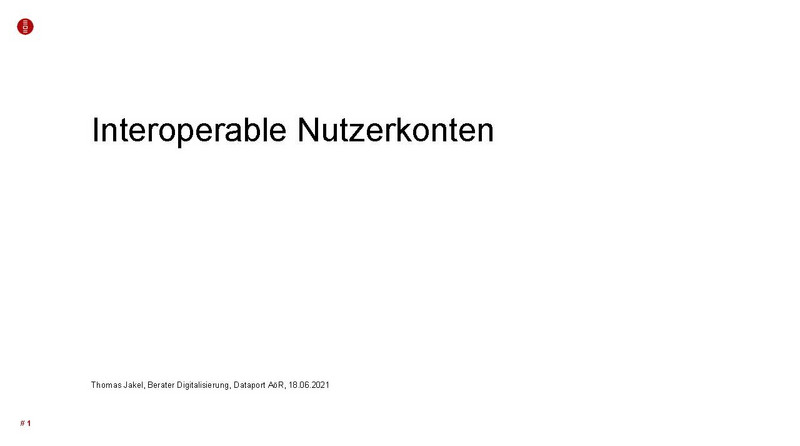 Interoperable Nutzerkonten